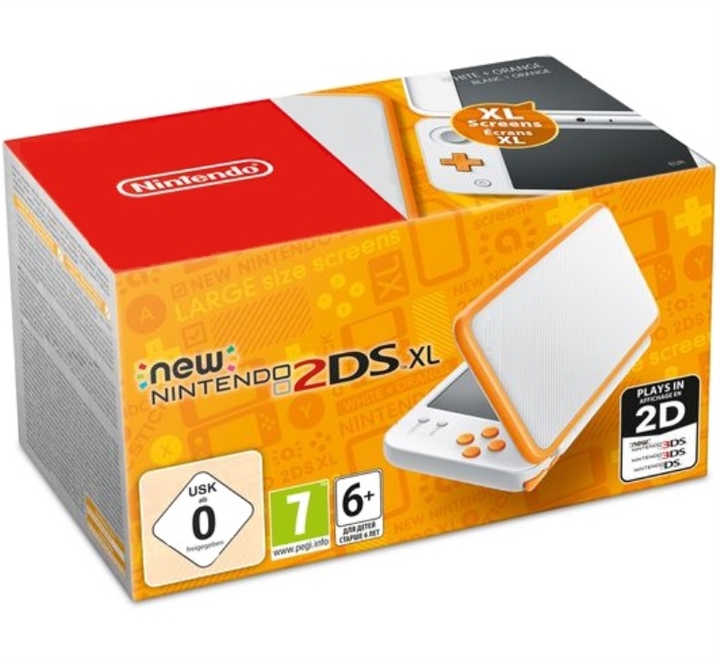 NINTENDO Nintendo New 2DS XL console bianco e arancione